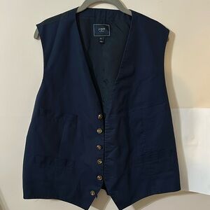 J crew men vest, dark navy, size XL